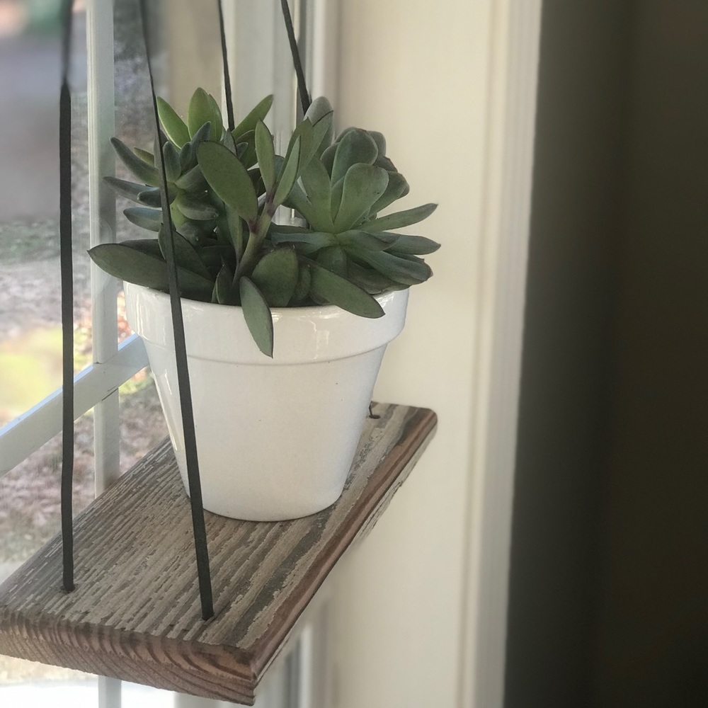 Reclaimedwood Hanging Plant Stand - Picture 2 of 3